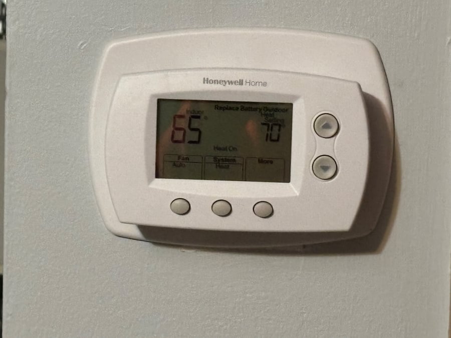 Room has its own thermostat that can be adjusted. 