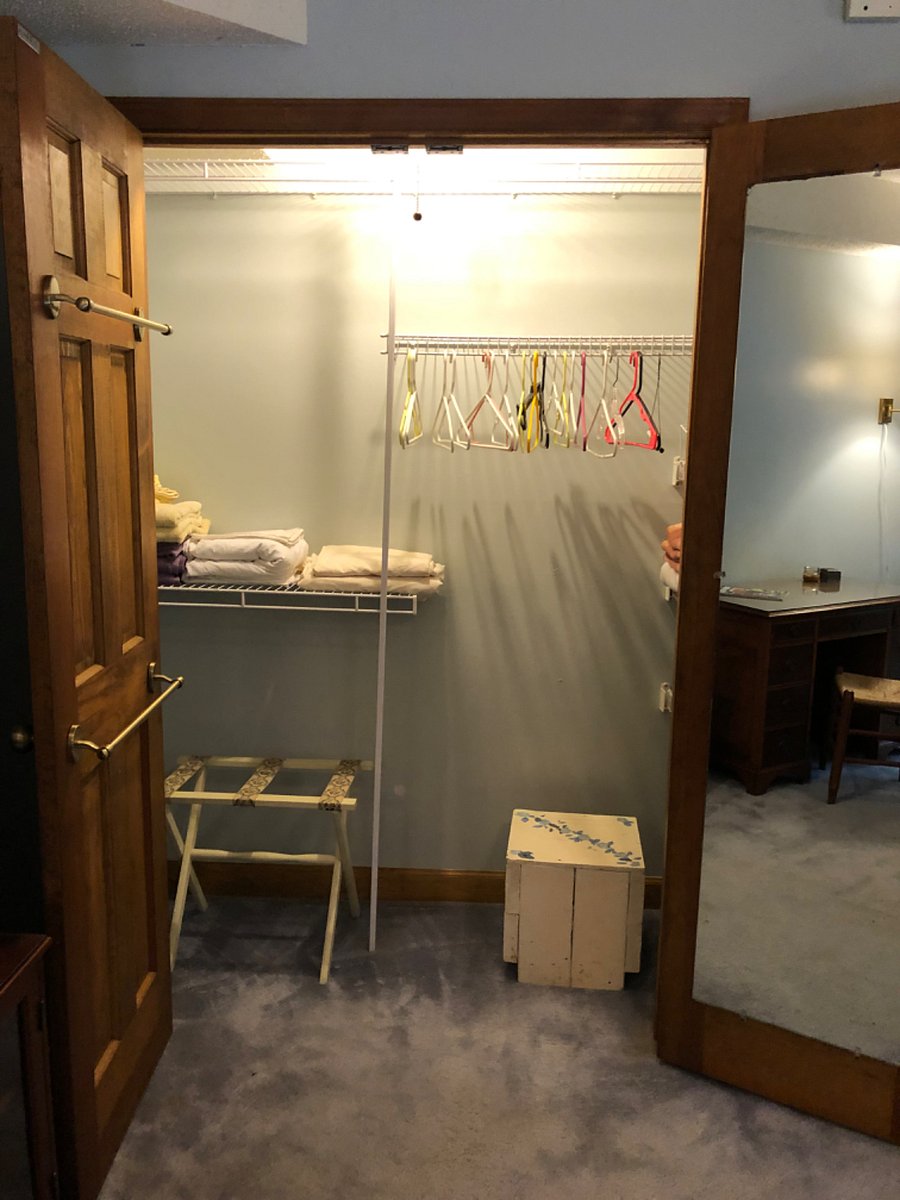 Bigger closet in one of the bedrooms