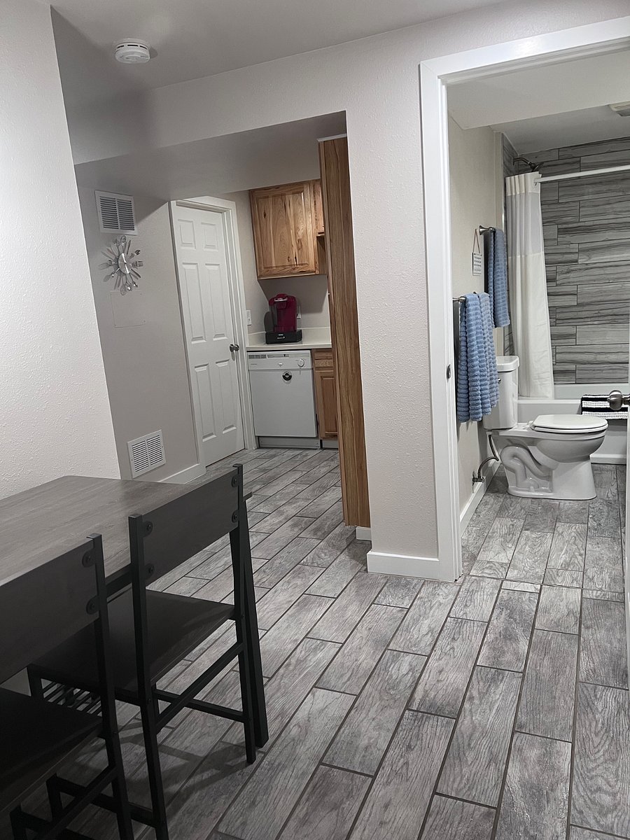 Thoughtfully designed living space with easy access to kitchen and bathroom