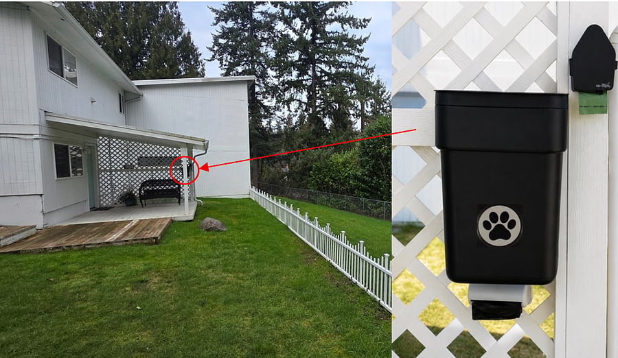 Sip your morning coffee or evening tea under the covered deck while your pup enjoys the fenced backyard. A pet waste station is conveniently available on the deck.
