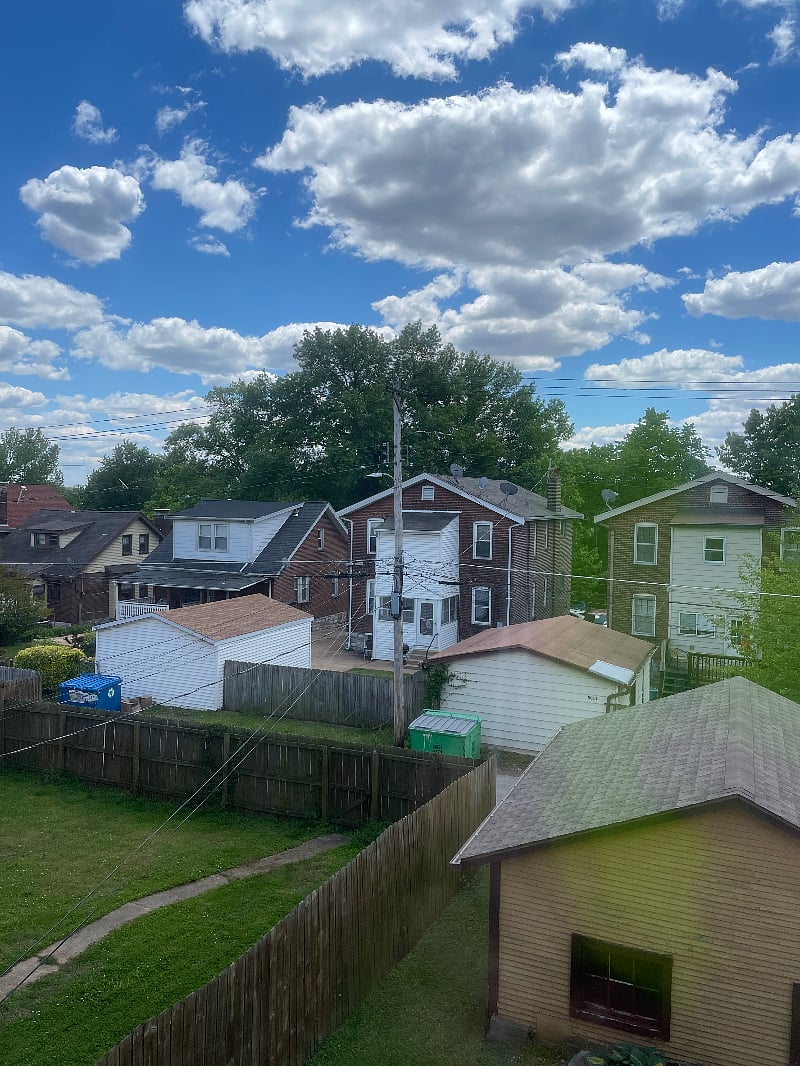 View from back sunroom