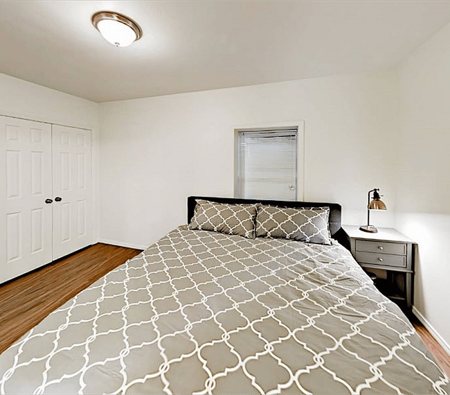 Master bedroom view w/King Size bed