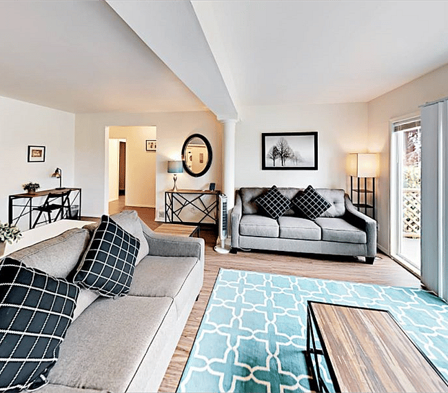 Living room side view