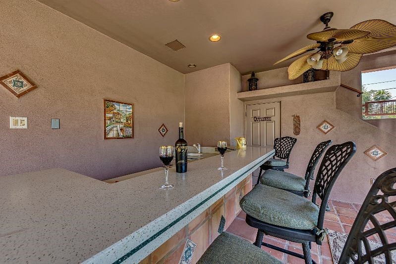 downstairs bar area 