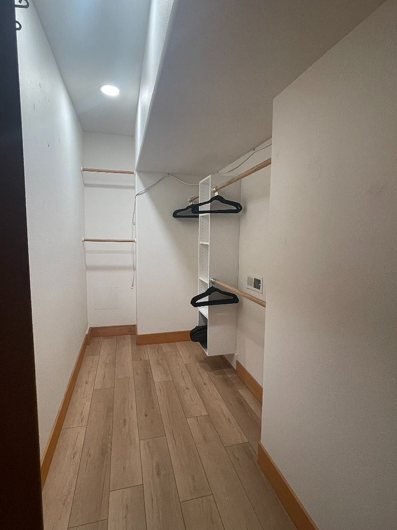 HUGE walk in closet. Lots of storage room.