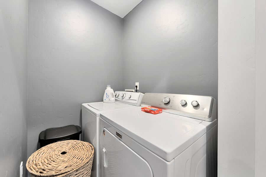 Your own washer and dryer for convenience