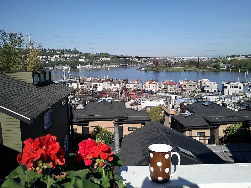 Perfect spot for morning coffee.