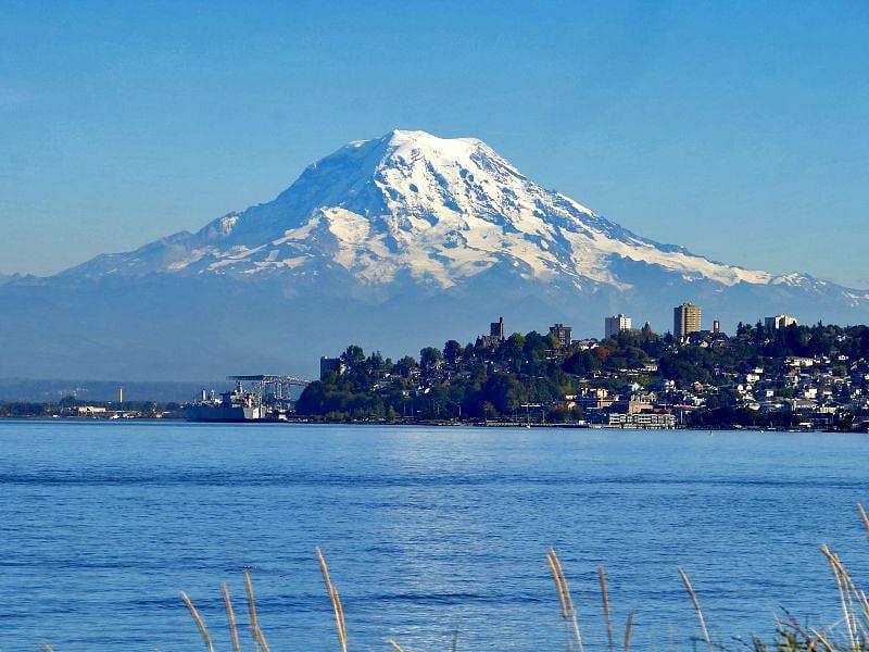 A view of our beautiful mountain, Mt. Rainier. Photo courtesy of Trip Savvy