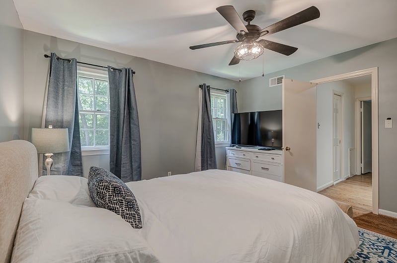 Second photo of standard Room.  The 55" television is now mounted