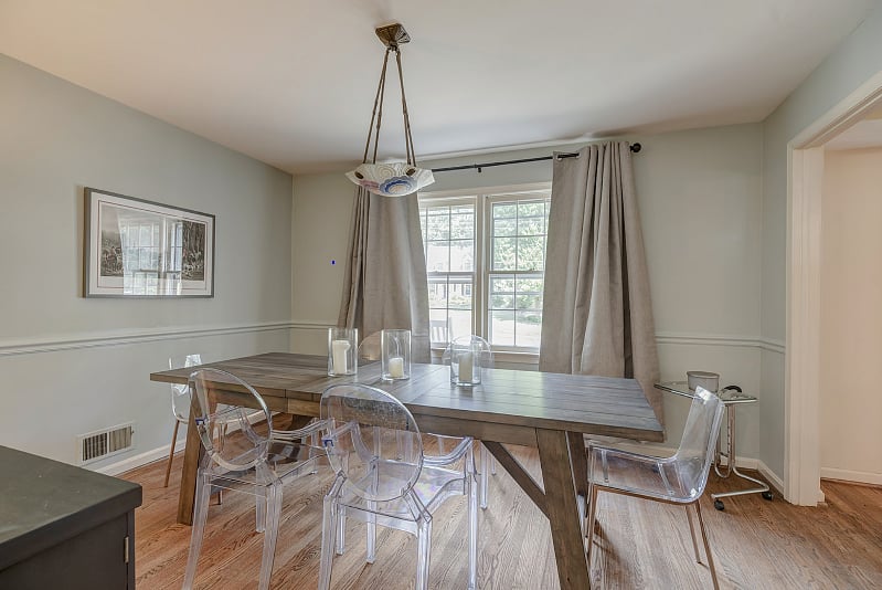 Dining Room Side View from Kitchen