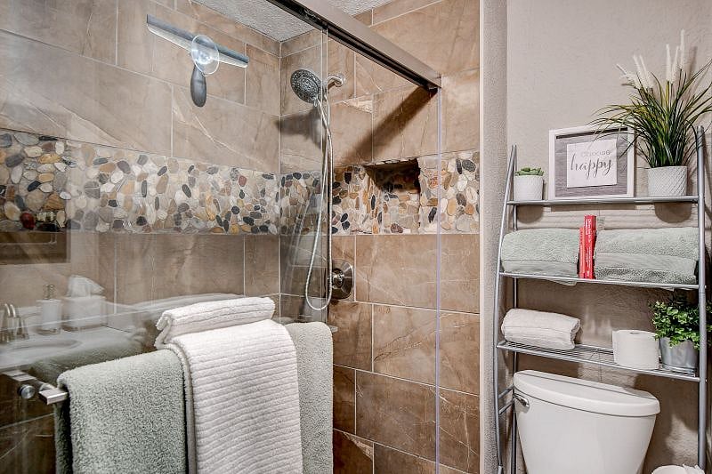 Gorgeous custom tile shower