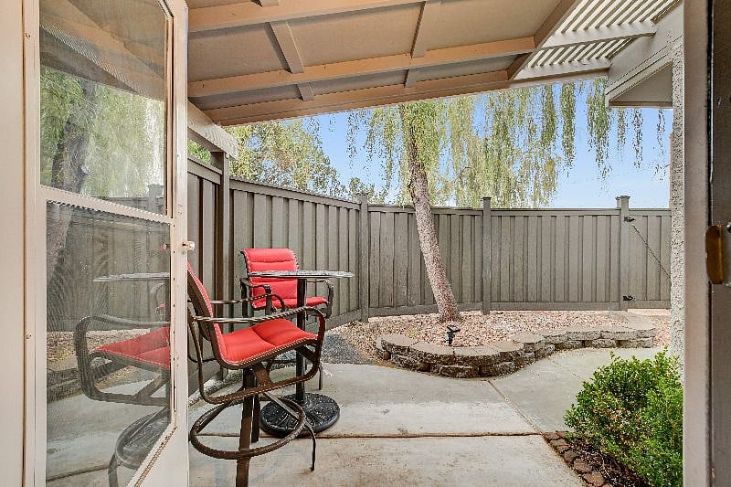 Private patio