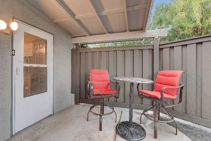 Private outdoor patio