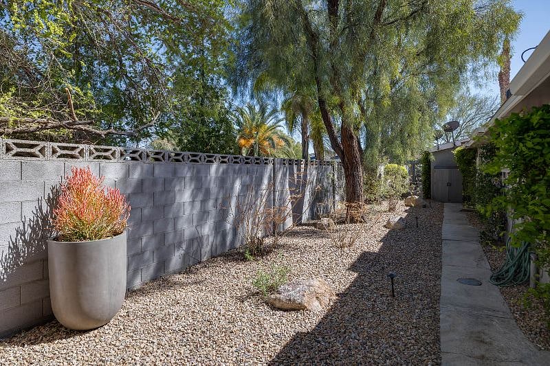 Area in front of apartment.