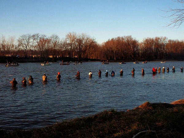 Walleye fishing is very popular on the Maumee River