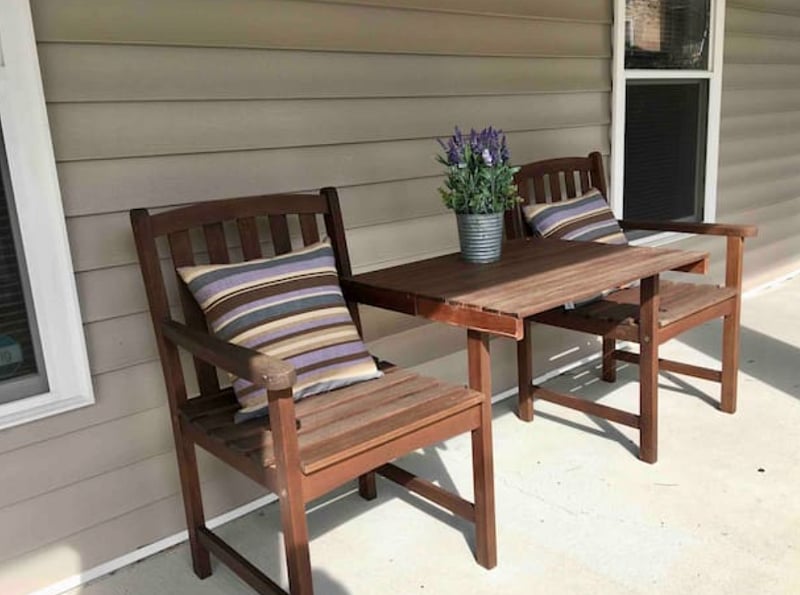 Enjoy a cup of coffee on the front porch and watch the world go by.
