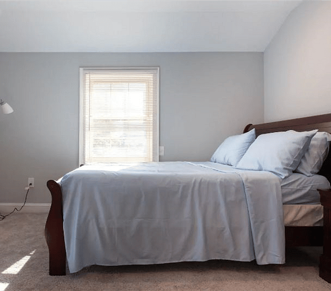 Light filled bedroom