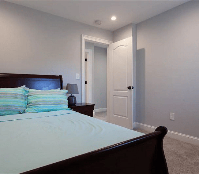 Stylish and ample bedroom