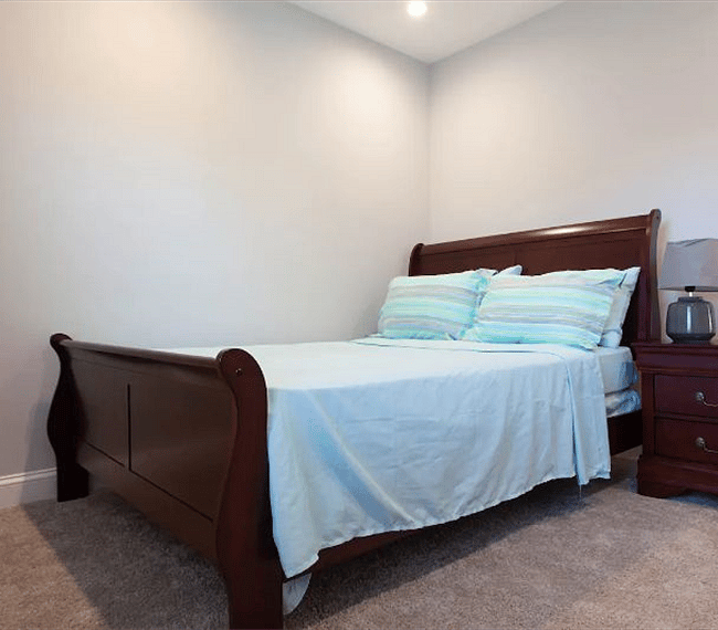 Stylish and ample bedroom