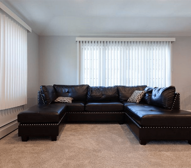 Comfortable L shaped couch