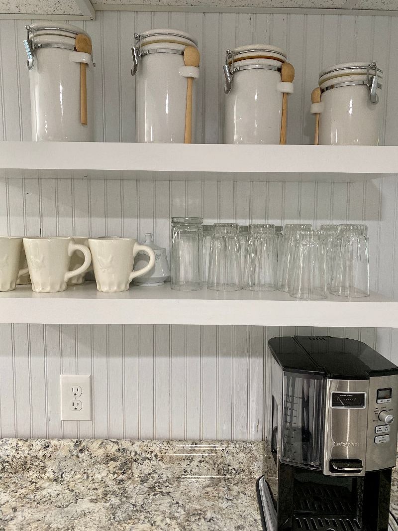 Coffee maker and glassware