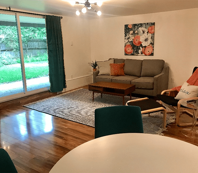 921B Living room has a sleeper sofa