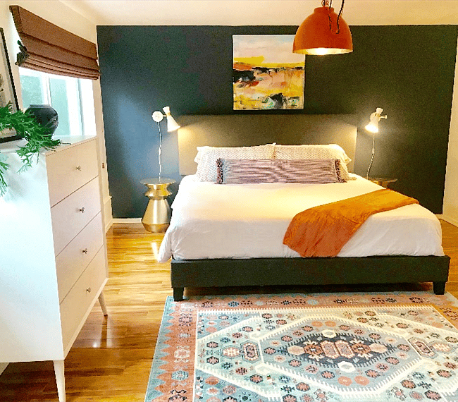921B bedroom King size memory foam bed