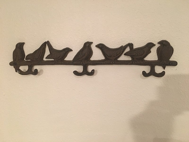 Obligatory Portland "Put a Bird On It" coat rack.