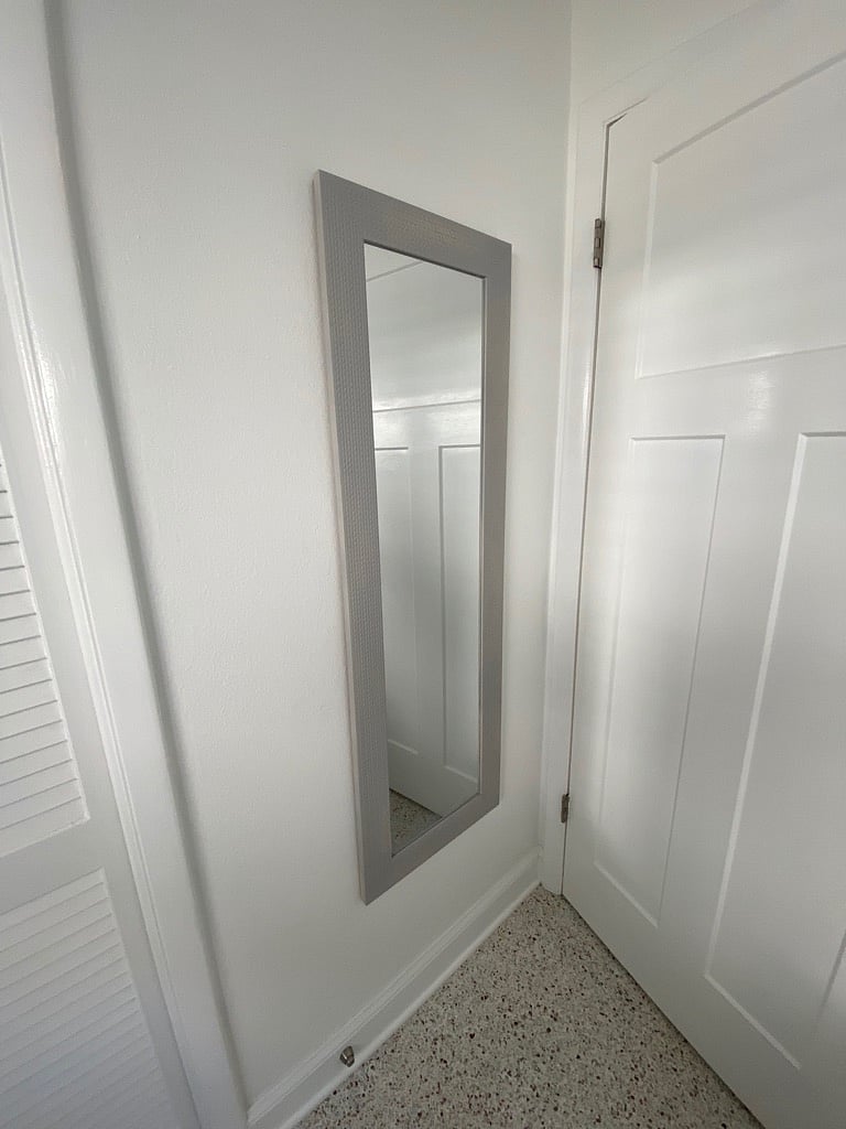 Full length mirror in master bedroom