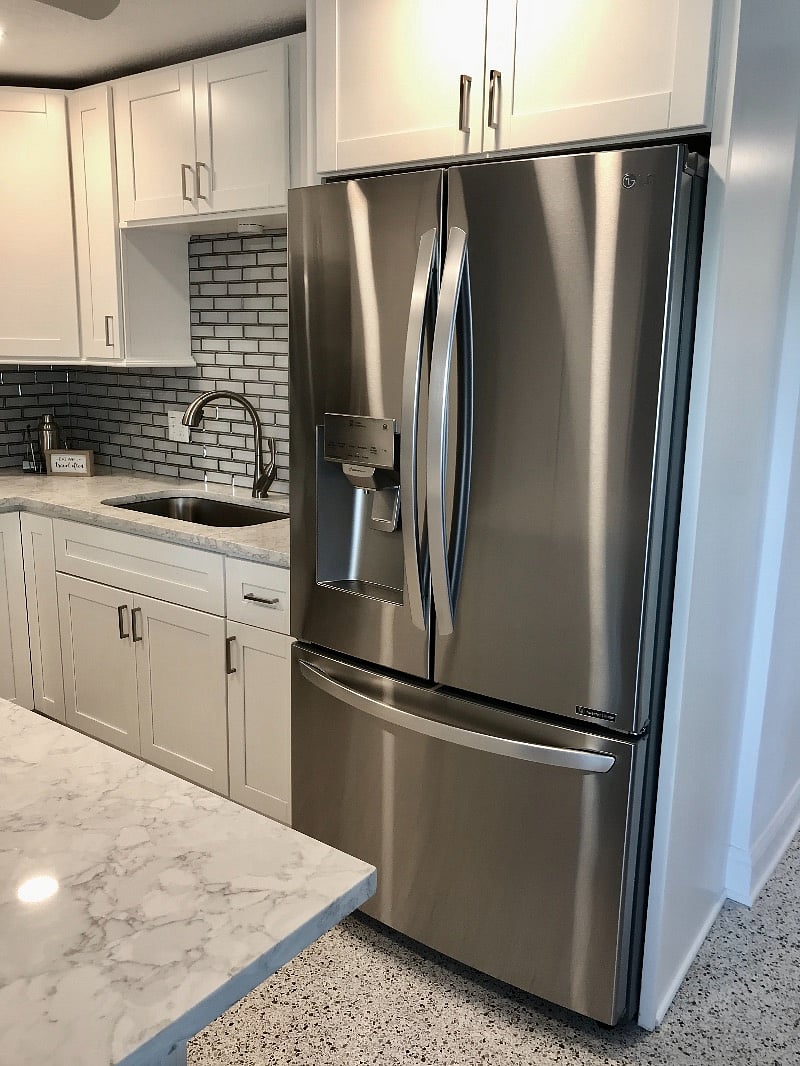 Full-sized modern appliances