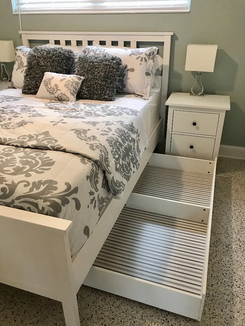 Additional under bed storage