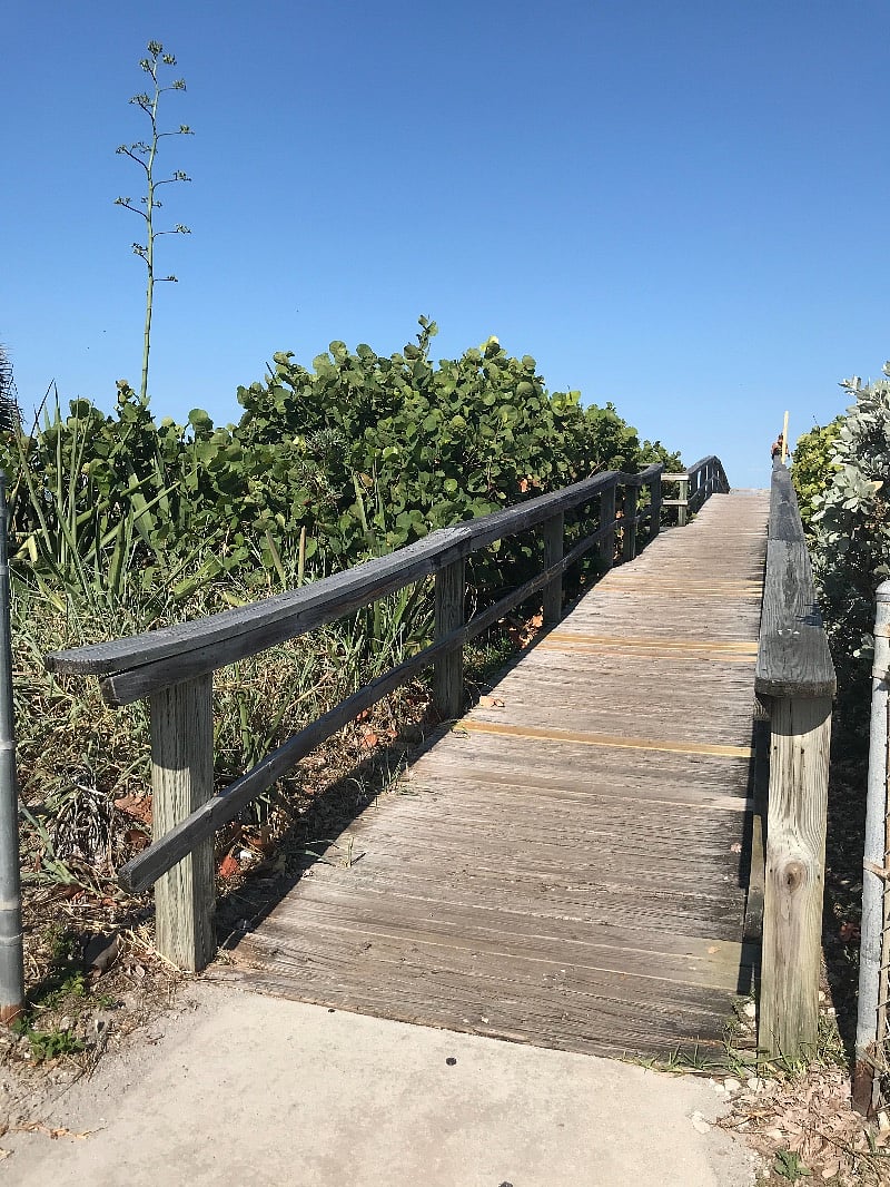 Just across the street from beach access