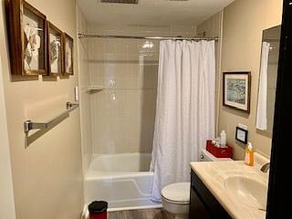 Bathroom with tub and shower