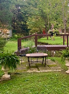Relax across the creek.
