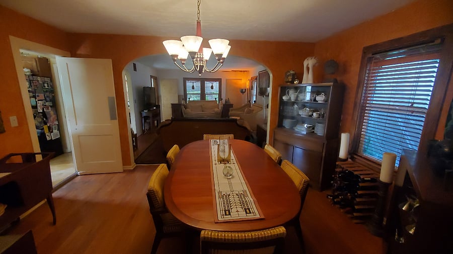 Spacious dining room off the kitchen 