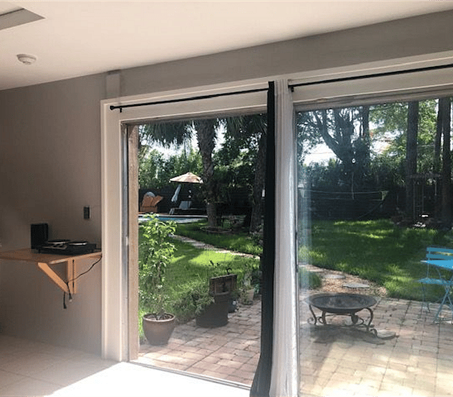 Backyard entrance
