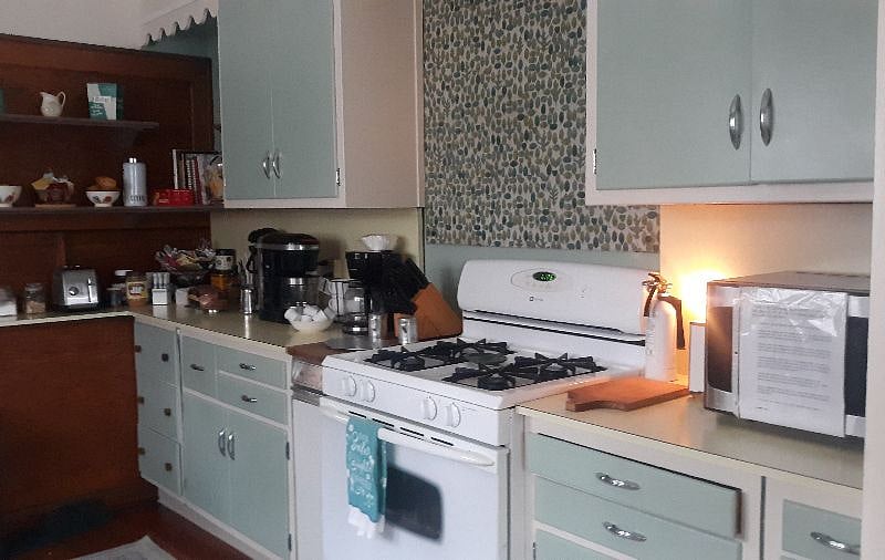 Fully Furnished Kitchen with personal assigned cabinet, and personal refrigerator and freezer shelves 