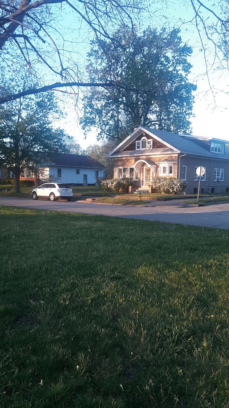 Front of Home. Directly across from Indiana State University Hulman Memorial Stadium. 