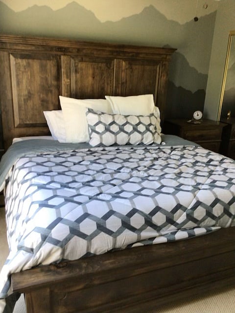 huge king bed