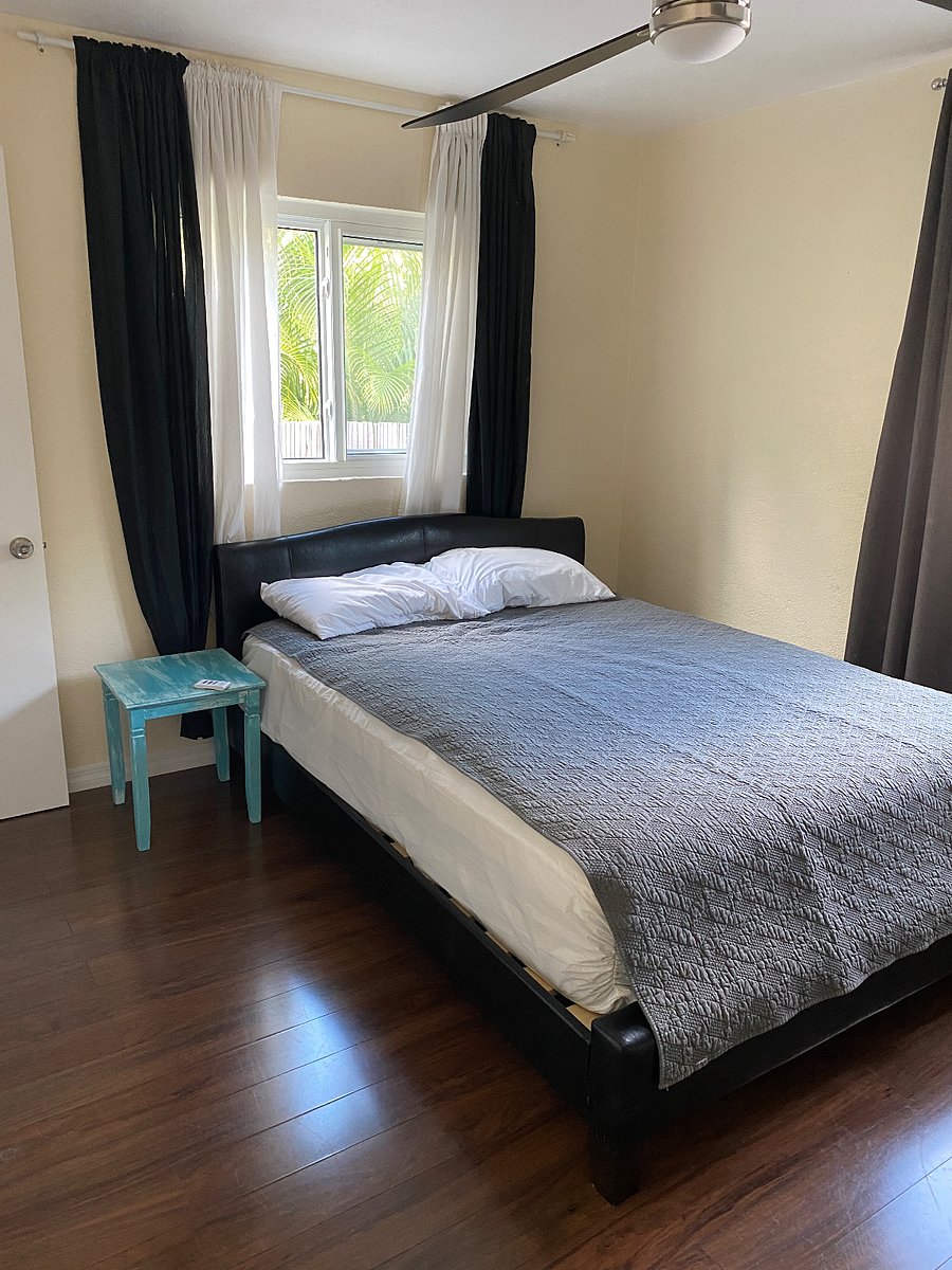 Spare bedroom with full size bed