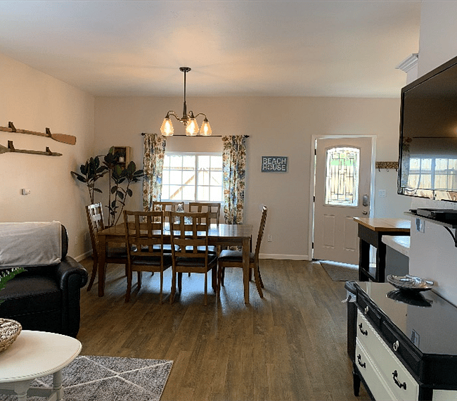 View into dining area