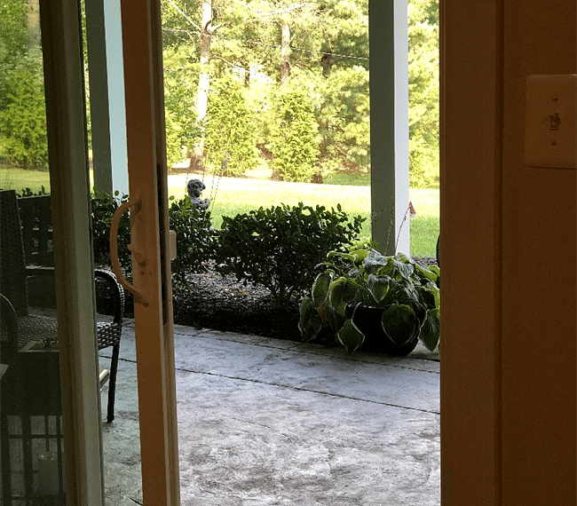 Patio access to outside