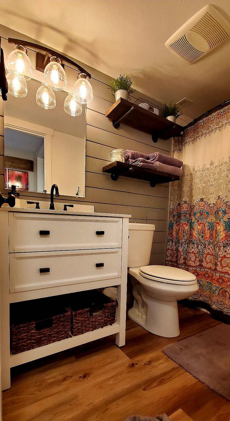 Private Bath with Walk In Tile Shower