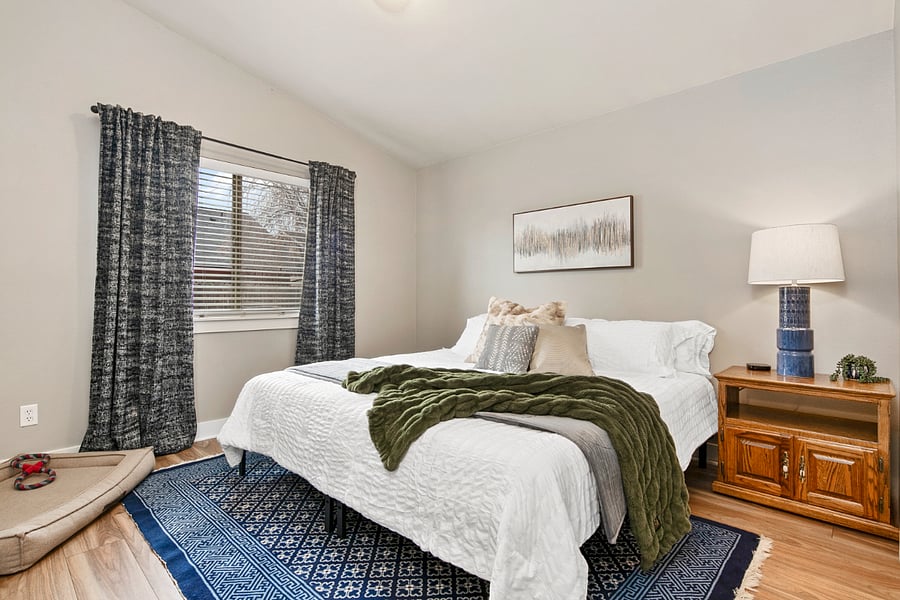 King bed and "king size" dog bed!