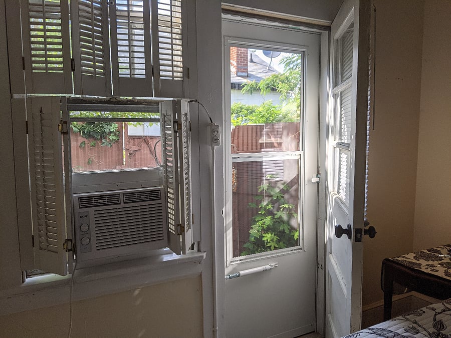 Access to garden from bedroom