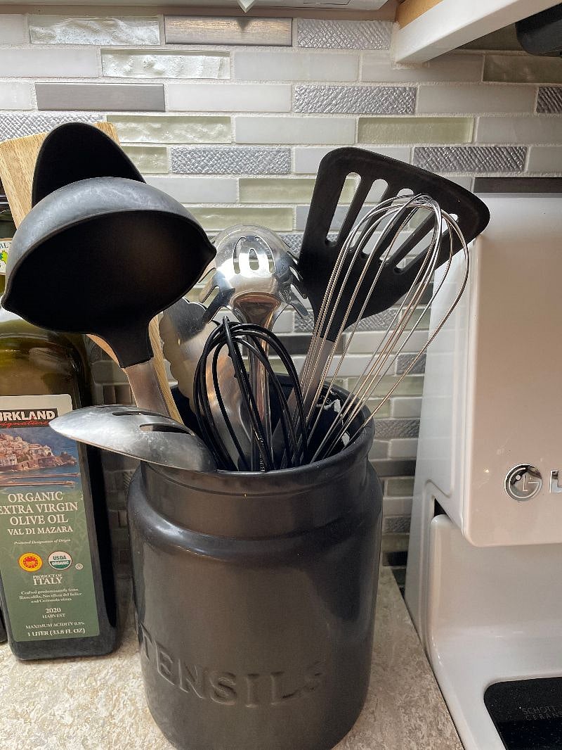 Plenty of cooking utensils