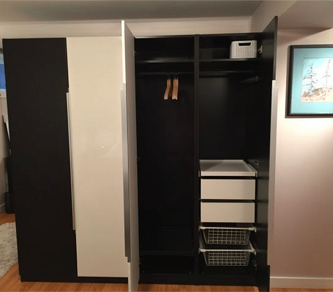 Plenty of closet space in two wardrobes plus a hall closet.