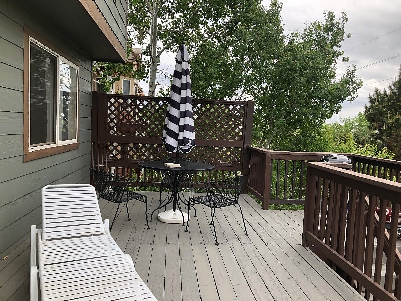 Outside relaxation patio