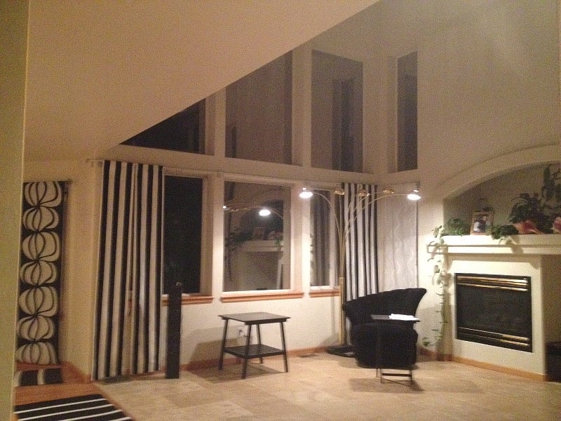 Family room off from the kitchen