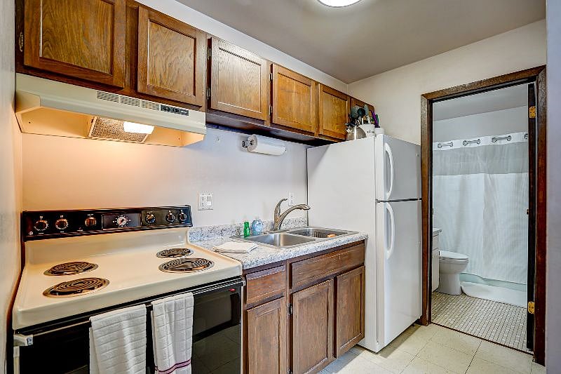Kitchen is fully stocked with all the pots, pans and dishes you will need to cook a meal!
